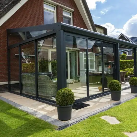 Verglaste Terrassenverglasung