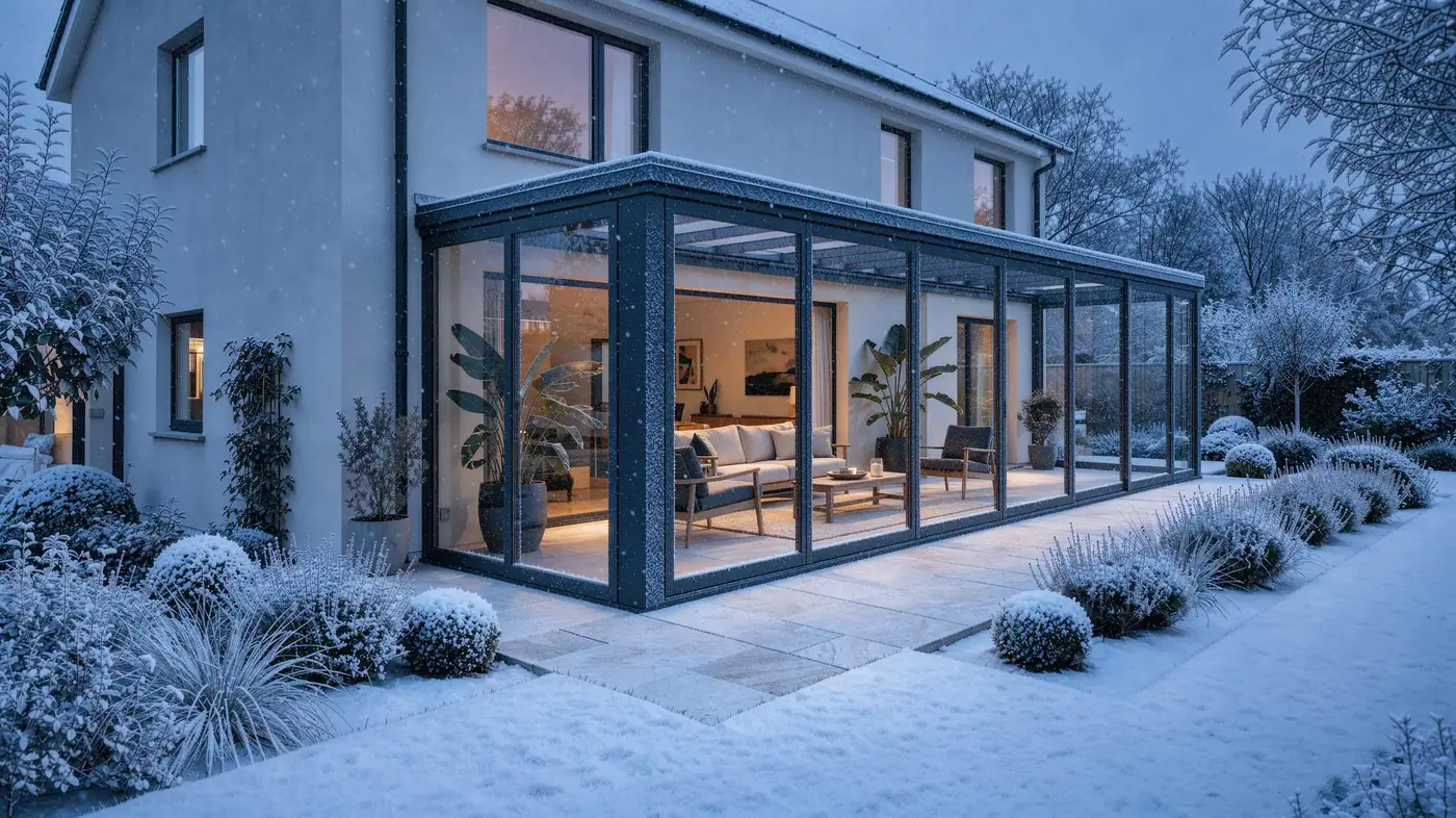 Terrace enclosure — winter